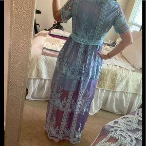 Dyed lace dress